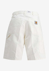 Carhartt Wip Single-Knee Bermuda Shorts White I027942D6.02_f5753cc3-ffb7-4f50-8b86-902351160159