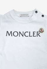 Moncler Kids Baby Boys Embroidered Logo T-shirt and Shorts Set White 8M00009-89AUM002_fe29f12a-c797-4846-8fa7-0f58ec721680