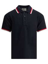 Moncler Kids Boys Logo Embroidered Polo T-shirt Navy 8A00003-K8496W778_d91fb953-b8b5-45c3-a1e8-26da1516eb73