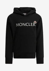 Moncler Kids Boys Logo Hooded Sweatshirt Black 8G00009-89AKM999_dbd96da3-94db-4021-b935-52af96e3eccb