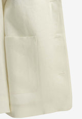 S Max Mara Carlotta Single-Breasted Linen Blazer White 2619041053600SMMCARLOTTA001_859be518-5439-43c1-9db2-52e6d1f6cac3