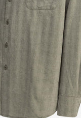 Our Legacy Above Pigment-Treated Casual Shirt Gray M2262ASTSAGE_e7749164-d2fc-41c2-9bf7-68b177d50dca