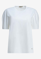 Herno Crewneck Logo T-shirt White JG000319D521341000_ba78982b-949d-4215-832f-11f36d371c28