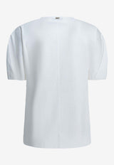 Herno Crewneck Logo T-shirt White JG000319D521341000_ba78982b-949d-4215-832f-11f36d371c28