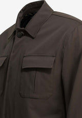 Herno Classic Buttoned Overshirt Brown GI000634U13286S8800_a2b66bc7-3a47-4298-b221-70211e6dad6f