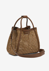 Max Mara Medium Marine Woven Handbag Beige 2614511072600MXAMARINECES001_81805cad-f299-4ef4-af38-6025b128c652
