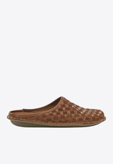 Roma Woven Leather Slippers