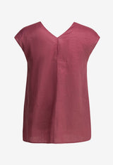 S Max Mara Talento Tied Draped Top Fuchsia 2619161043600SMMTALENTO059_b5da4770-2da0-4d7e-9e3d-d141cc9562b2