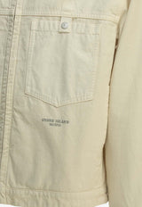 Stone Island Logo-Embroidered Zip-Up Jacket White 4100074S0X26V0093_b3099224-37ee-4436-93b6-8ca053cac15d
