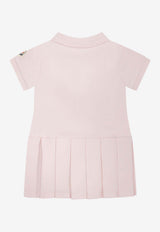 Moncler Kids Baby Girls Logo Patch Polo Dress Pink 8I00008-8496F505_c90cff5d-30aa-4a53-93d9-c1960e7cb56e