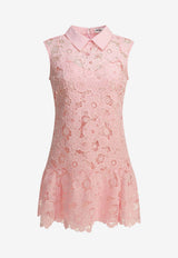 Self-Portrait Floral Lace Mini Dress Pink SS26-164SA-PPINK_b8c40a02-e01c-4bce-aff0-9b24f3fd7941