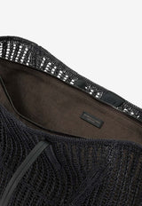 Brunello Cucinelli Large BC Duo Raffias Mesh Tote Bag Black MB97D2571C101_d4db2ee2-d4a3-4e89-8689-dc6ca5eabe4f