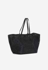 Brunello Cucinelli Large BC Duo Raffias Mesh Tote Bag Black MB97D2571C101_d4db2ee2-d4a3-4e89-8689-dc6ca5eabe4f