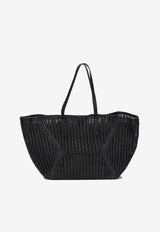 Brunello Cucinelli Large BC Duo Raffias Mesh Tote Bag Black MB97D2571C101_d4db2ee2-d4a3-4e89-8689-dc6ca5eabe4f