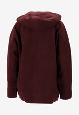 Max Mara Etuania Felpa Hooded Sweatshirt Red 2521926012600ETUANIA_002