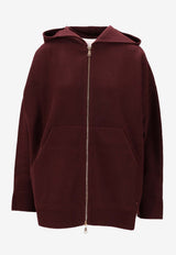 Max Mara Etuania Felpa Hooded Sweatshirt Red 2521926012600ETUANIA_002