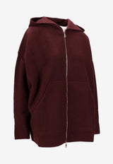 Max Mara Etuania Felpa Hooded Sweatshirt Red 2521926012600ETUANIA_002