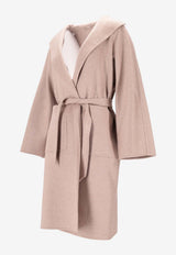 Max Mara Lilia Belted Single-Breasted Coat Pink 2521016061600LILIA_032