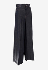 Max Mara Carmine Washed Straight-Leg Jeans Blue 2521136102600CARMINE_001