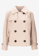 Max Mara The Cube Tesoro Double-Breasted Cropped Jacket Beige 2619021094600MTCTESO_002