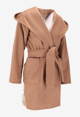Max Mara Rialto Belted Single-Breasted Coat Brown 2521016072600RIALTO_001