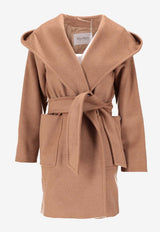 Max Mara Rialto Belted Single-Breasted Coat Brown 2521016072600RIALTO_001
