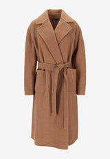 Ralph Lauren Leonarda Cashmere Wrap Coat Camel 211941395002