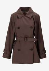 Max Mara The Cube Calle Belted Double-Breasted Trench Coat Brown 2619021114600MTCCALL_022