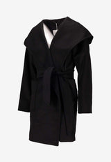 Max Mara Rialto Belted Single-Breasted Coat Black 2521016072600RIALTO_002