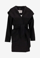 Max Mara Rialto Belted Single-Breasted Coat Black 2521016072600RIALTO_002