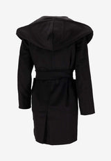 Max Mara Rialto Belted Single-Breasted Coat Black 2521016072600RIALTO_002