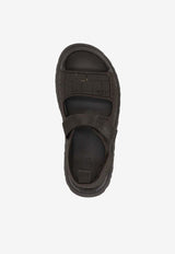 UGG Embossed leather Sandals Brown 1175311_DNSS