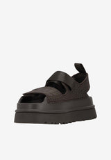UGG Embossed leather Sandals Brown 1175311_DNSS