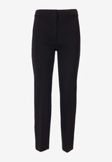 Max Mara Pegno Straight-Leg Tailored Pants Black 2521786021600PEGNO_008