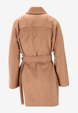 Max Mara Filato Belted Single-Breasted Coat Brown 2521016172600FILATO_001
