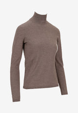 Max Mara Meana High-Neck Knitted Sweater Beige 2521366072600MEANA_003
