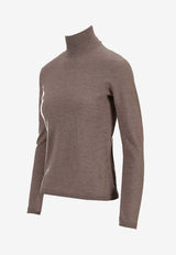 Max Mara Meana High-Neck Knitted Sweater Beige 2521366072600MEANA_003