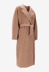 Max Mara Madame Belted Single-Breasted Coat Brown 2521018011600MADAME_001