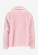 Max Mara Fugg Single-Breasted Buttoned Coat Pink 2611081021600MXMFUGG_030