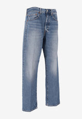 Ralph Lauren Relaxed Washed Denim Pants Blue 211969411001