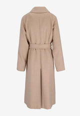 Max Mara Ricc Double-Breasted Belted Coat Brown 2611011041600MXMRICC_001