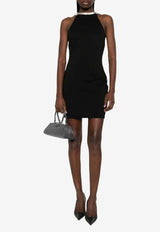 The Attico Halterneck Mini Dress Black 260WCA00471VVP002RA_100