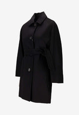 Max Mara Filato Belted Single-Breasted Coat Black 2521016172600FILATO_002