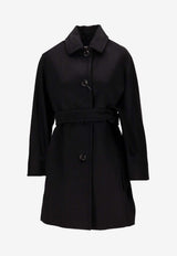 Max Mara Filato Belted Single-Breasted Coat Black 2521016172600FILATO_002