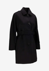 Max Mara Filato Belted Single-Breasted Coat Black 2521016172600FILATO_002