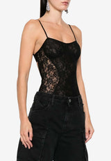 The Attico Sleeveless Lace Bodysuit Black 260WCY00032PPE001AA_100