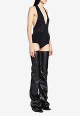 The Attico Tulle Stretch Bodysuit Black 260WCY00033PAA086AA_100