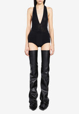 The Attico Tulle Stretch Bodysuit Black 260WCY00033PAA086AA_100