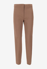 Max Mara Pegno Straight-Leg Tailored Pants Brown 2521786021600PEGNO_055
