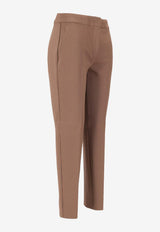 Max Mara Pegno Straight-Leg Tailored Pants Brown 2521786021600PEGNO_055